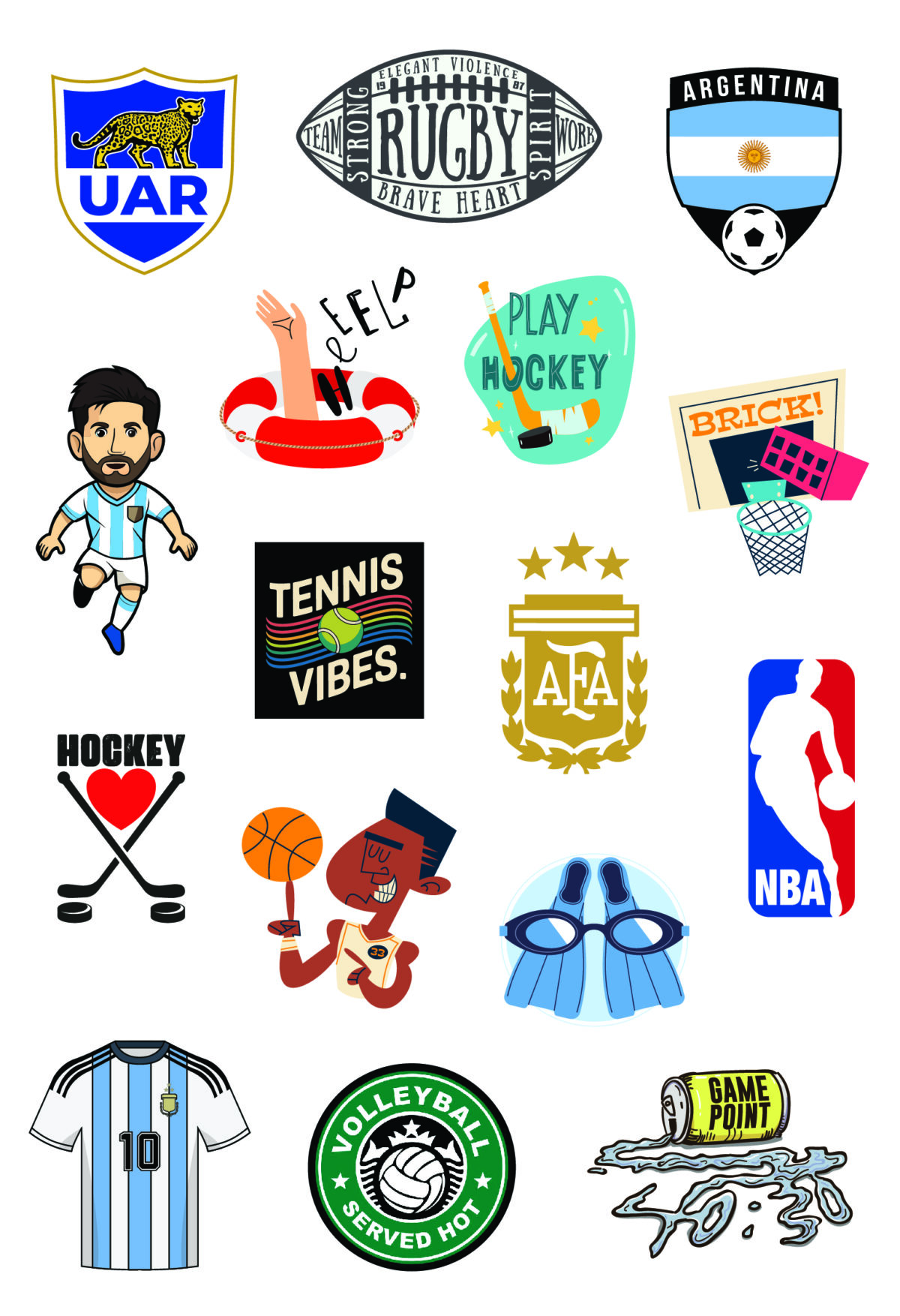 Stickers Deporte - Imagen 2