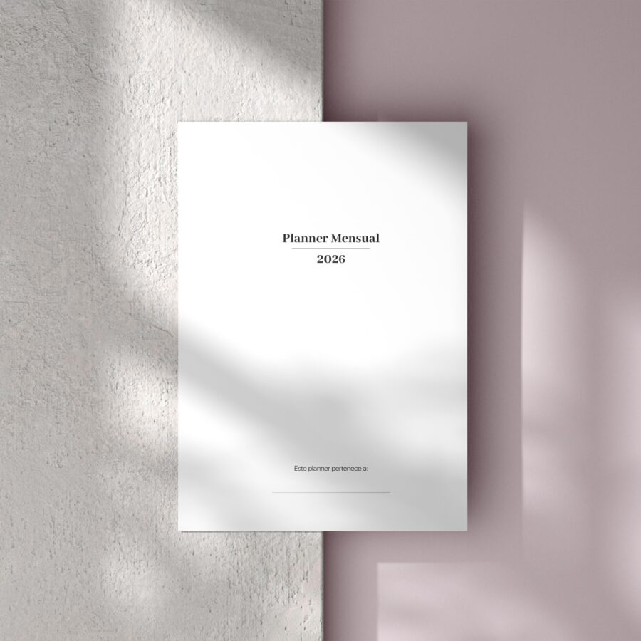 Planner Mensual 2026 - Mod. 01