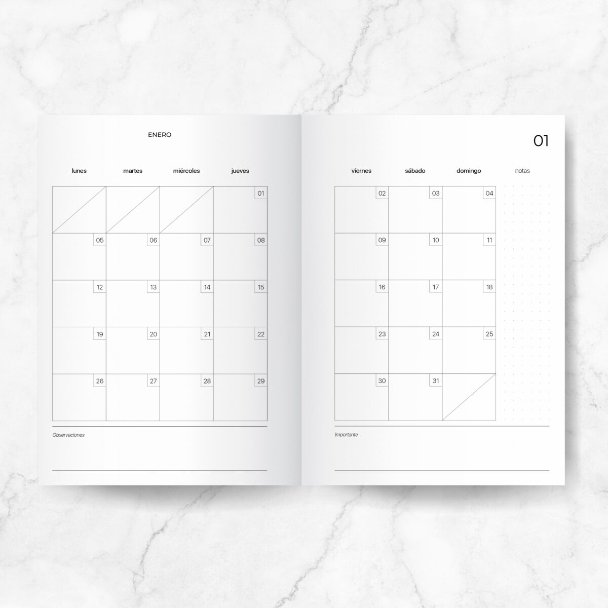 Planner Mensual 2026 - Mod. 02 - Imagen 3