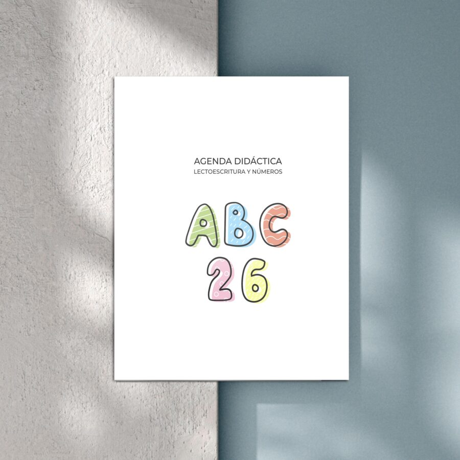 Agenda Didactica Lectoescritura y Numeros 2026 COLOR - MEDIO OFICIO