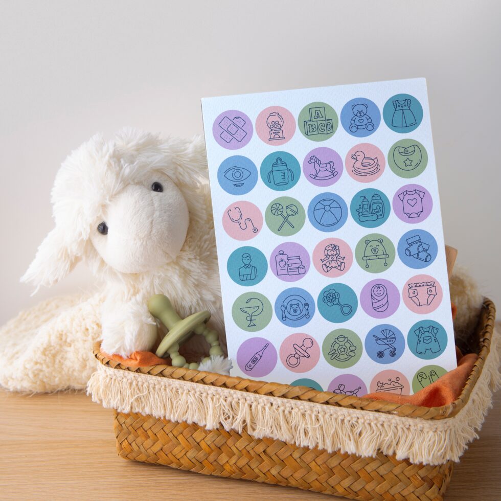 Stickers Bebe Icons - letrag