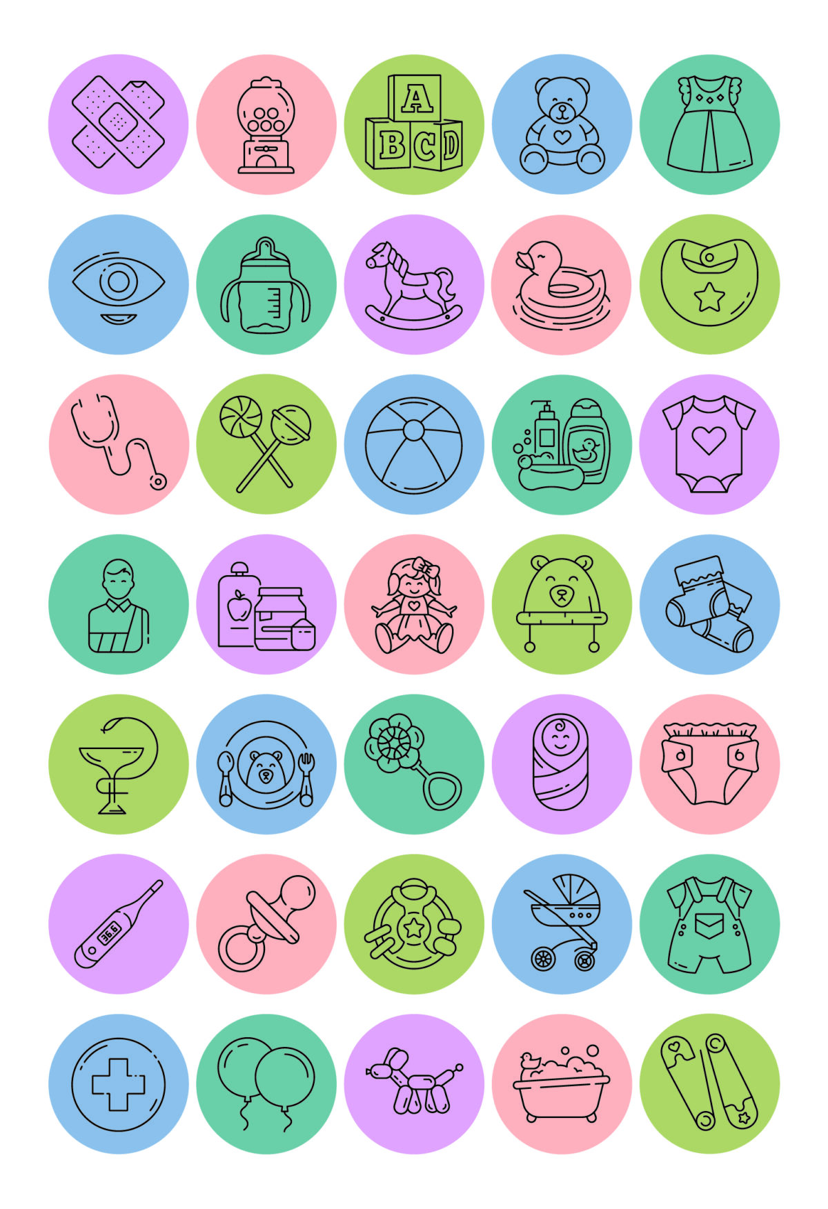 Stickers Bebe Icons - Imagen 2
