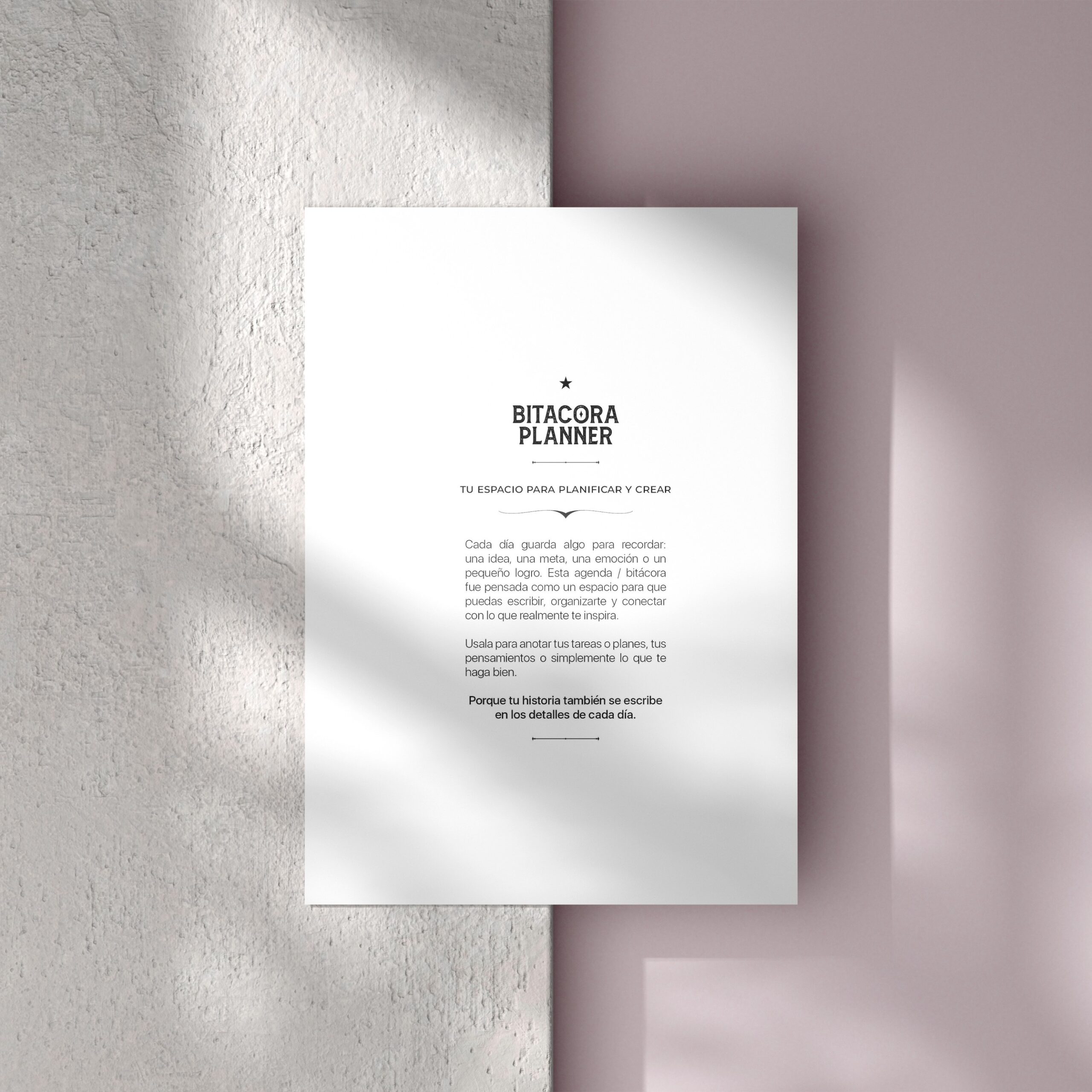 Bitacora Planner 2026