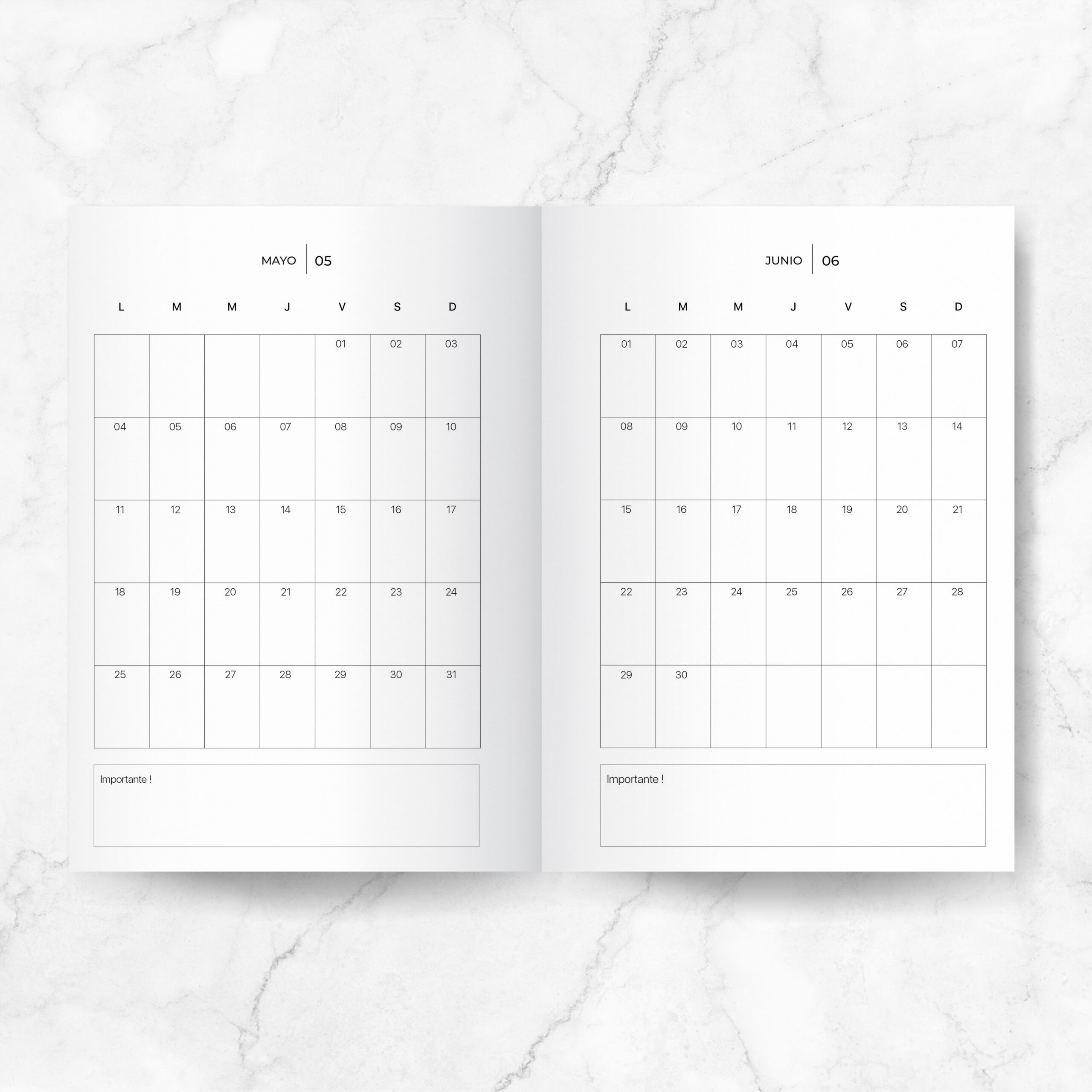 Planner Mensual 2026 - un mes por página - Imagen 2