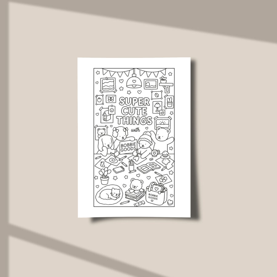 Mini Librito Colorear Bobbie Goods