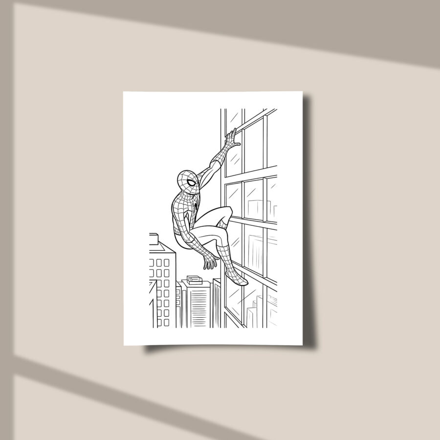 Mini Librito Colorear Spiderman