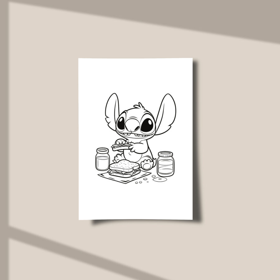 Mini Librito Colorear Stitch