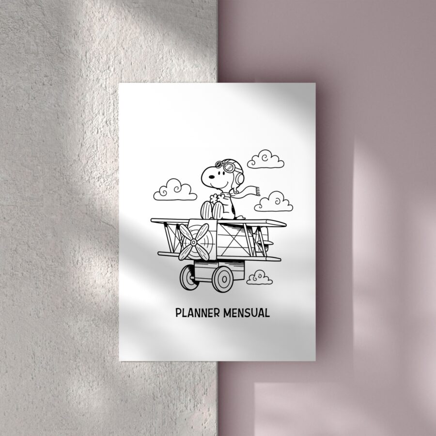 Planner Mensual 2027 - Snoopy