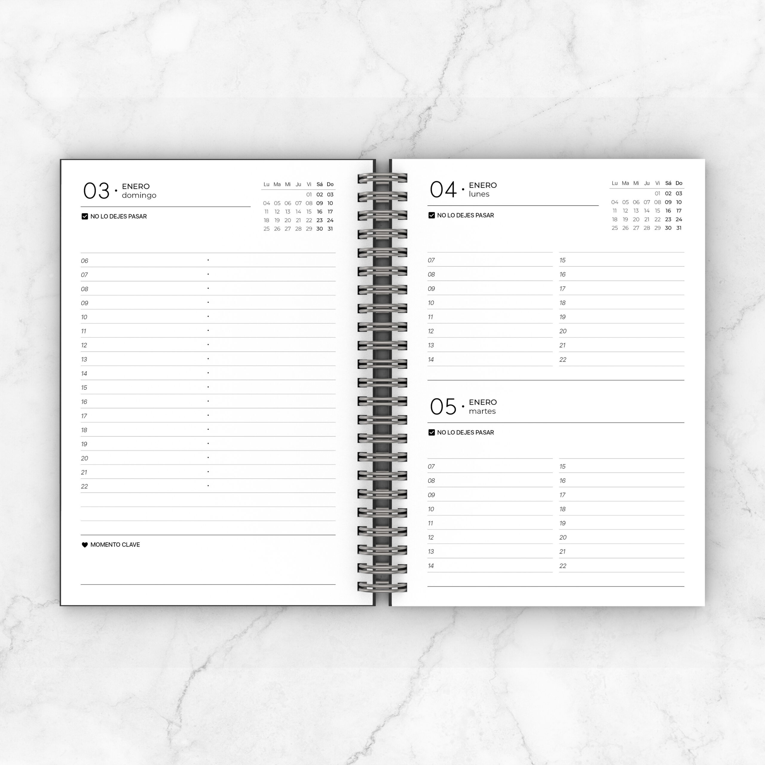 Agenda Diaria Fin de Semana 2027 - Imagen 4