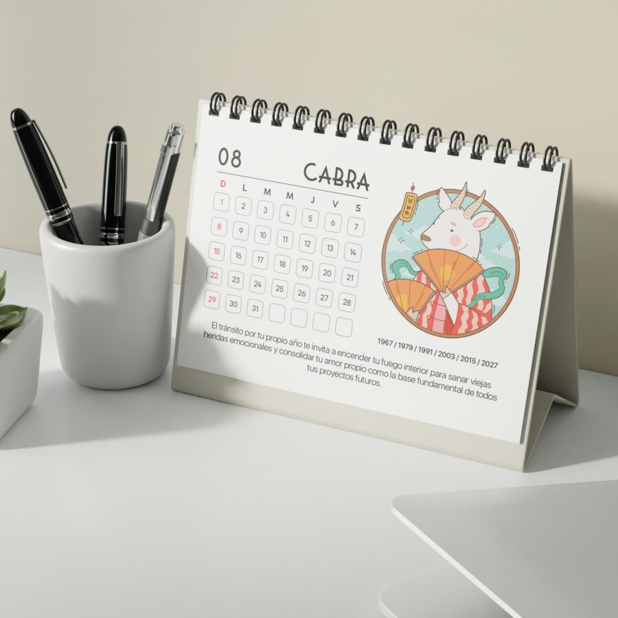 Calendario Chino Ilustrado 2027
